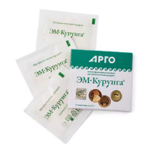 Продукт метаболический «ЭМ-Курунга» Порошок, 3 пак. по 2г.