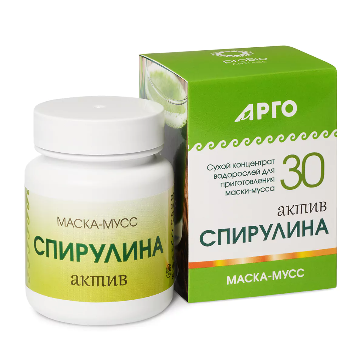 Маска Косметическая Сухая «Спирулина Актив 30»